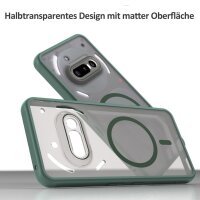 Matte Case Magnetisch Hülle für Nothing Phone 3A Schutzhülle Kratzfest Passgenau in Grün