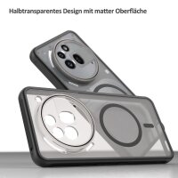 Matte Case Magnetisch Hülle für Nothing Phone 3A Pro Schutzhülle Kratzfest Passgenau in Schwarz