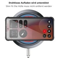 Matte Case Magnetisch Hülle für Nothing Phone 3A Pro Schutzhülle Kratzfest Passgenau in Schwarz