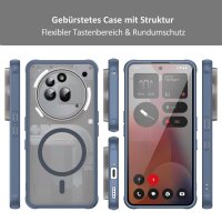 Matte Case Magnetisch Hülle für Nothing Phone 3A Pro Schutzhülle Kratzfest Passgenau in Blau