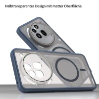 Matte Case Magnetisch Hülle für Nothing Phone 3A Pro Schutzhülle Kratzfest Passgenau in Blau