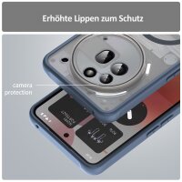 Matte Case Magnetisch Hülle für Nothing Phone 3A Pro Schutzhülle Kratzfest Passgenau in Blau