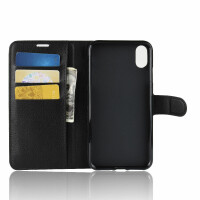Klapphülle Handyhülle Handy Tasche Wallet Case Schutz Hülle Etui  für Apple iPhone  X/ XS Schwarz