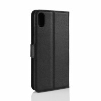 Klapphülle Handyhülle Handy Tasche Wallet Case Schutz Hülle Etui  für Apple iPhone  X/ XS Schwarz