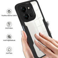 360° Grad Hülle für Xiaomi Redmi 15C Rundum vollschutz Integriertem Displayschutz in Schwarz