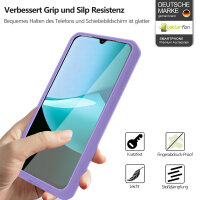360° Grad Hülle für Xiaomi Redmi 15C Rundum vollschutz Integriertem Displayschutz in Lila