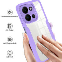 360° Grad Hülle für Xiaomi Redmi 15C Rundum vollschutz Integriertem Displayschutz in Lila