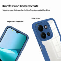 360° Grad Hülle für Xiaomi Redmi 15C Rundum vollschutz Integriertem Displayschutz in Blau