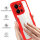 360° Grad Hülle für Xiaomi Redmi 15C Rundum vollschutz Integriertem Displayschutz in Rot
