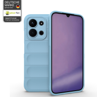 Hülle für Xiaomi Redmi 15c Handyhülle Outdoor Case Back Cover Handy Tasche Bumper in Hellblau