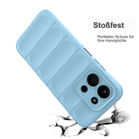 Hülle für Xiaomi Redmi 15c Handyhülle Outdoor Case Back Cover Handy Tasche Bumper in Hellblau