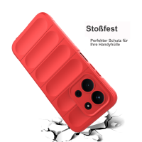 Hülle für Xiaomi Redmi 15c Handyhülle Outdoor Case Back Cover Handy Tasche Bumper in Rot