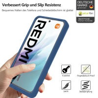 360° Grad Hülle für xiaomi Redmi 15 Rundum vollschutz Integriertem Displayschutz in Blau