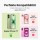 Handykette für iPhone 17 Hülle mit Band Handyhülle Kartenfächer PU Leder Umhängetasche in Rosa