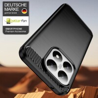 Carbon Hülle für xiaomi 15T Handyhülle Bumper Case Cover Handy Tasche TPU in Schwarz