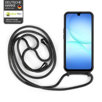 Handykette für Samsung Galaxy A17 Hanyhülle mit Band Hülle mit Kodel Smartphone Halskette in Schwarz