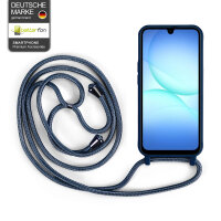 Handykette für Samsung Galaxy A17 Hanyhülle mit Band Hülle mit Kodel Smartphone Halskette in Blau