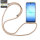 Handykette für Samsung Galaxy A17 Handyhülle mit Band Case Hülle mit Kordel Hand in Beige/Braun