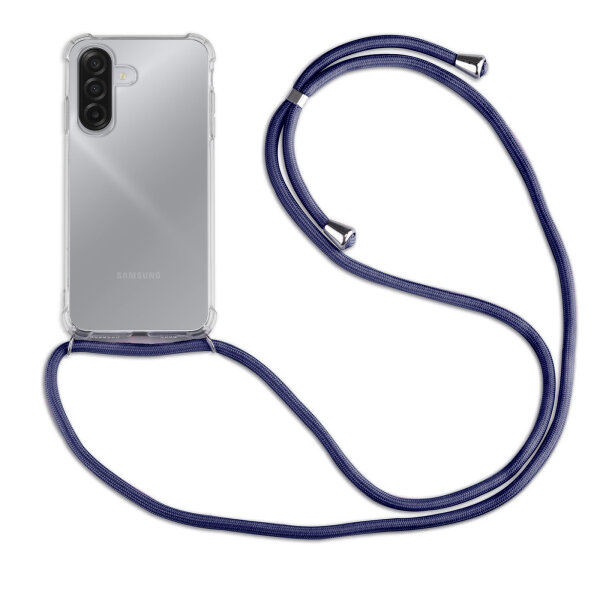 Handykette für Samsung Galaxy A17 Handyhülle mit Band Case Hülle mit Kordel Hand in Blau