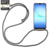 Handykette für Samsung Galaxy A17 Handyhülle mit Band Case Hülle mit Kordel Hand in Grau