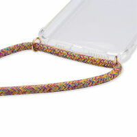 Handykette für Samsung Galaxy A17 Handyhülle mit Band Case Hülle mit Kordel Hand in Rainbow