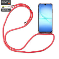 Handykette für Samsung Galaxy A17 Handyhülle mit Band Case Hülle mit Kordel Hand in Rot