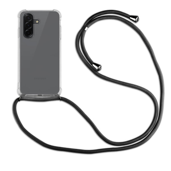 Handykette für Samsung Galaxy A36 Handyhülle mit Band Case Hülle mit Kordel Hand in Schwarz