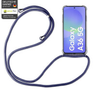 Handykette für Samsung Galaxy A36 Handyhülle mit Band Case Hülle mit Kordel Hand in Blau