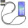 Handykette für Samsung Galaxy A36 Handyhülle mit Band Case Hülle mit Kordel Hand in Grau
