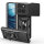 Outdoor Panzer Hülle für Motorola Edge 60 / Edge 60 Fusion Handyhülle mit Kameraschutz Ringhalter in Schwarz