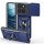 Outdoor Panzer Hülle für Motorola Edge 60 / Edge 60 Fusion Handyhülle mit Kameraschutz Ringhalter in Blau