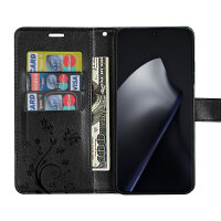Hülle für Xiaomi 15T Pro Handy Tasche Handyhülle Wallet Case Flip Cover in Schwarz
