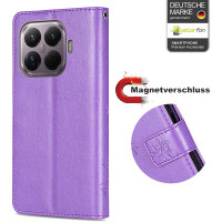 Hülle für Xiaomi 15T Pro Handy Tasche Handyhülle Wallet Case Flip Cover in Lila