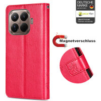 Hülle für Xiaomi 15T Pro Handy Tasche Handyhülle Wallet Case Flip Cover in Rot