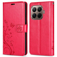 Hülle für Xiaomi 15T Pro Handy Tasche Handyhülle Wallet Case Flip Cover in Rot