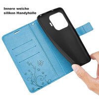 Hülle für Xiaomi 15T Pro Handy Tasche Handyhülle Wallet Case Flip Cover in Blau