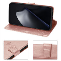 Hülle für Xiaomi 15T Pro Handy Tasche Handyhülle Wallet Case Flip Cover in Rosegold