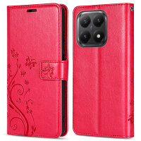 Hülle für Xiaomi 15T Handy Tasche Handyhülle Wallet Case Flip Cover in Rot