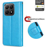Hülle für Xiaomi 15T Handy Tasche Handyhülle Wallet Case Flip Cover in Blau