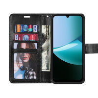 Handy Tasche für Xiaomi Redmi 15C Hülle Handyhülle Klapphülle Wallet Case in Schwarz