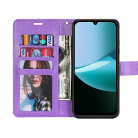 Handy Tasche für Xiaomi Redmi 15C Hülle Handyhülle Klapphülle Wallet Case in Lila