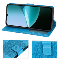 Handy Tasche für Xiaomi Redmi 15C Hülle Handyhülle Klapphülle Wallet Case in Blau