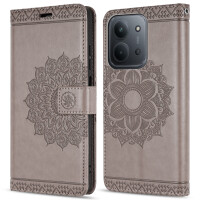 Handy Tasche für Xiaomi Redmi 15C Hülle Handyhülle Klapphülle Wallet Case in Grau