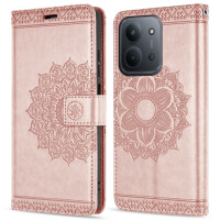 Handy Tasche für Xiaomi Redmi 15C Hülle Handyhülle Klapphülle Wallet Case in Rosegold