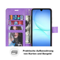 Handy Tasche für Samsung Galaxy A17 / A26 Hülle Handyhülle Klapphülle Wallet Case in Lila