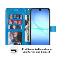 Handy Tasche für Samsung Galaxy A17 / A26 Hülle Handyhülle Klapphülle Wallet Case in Blau