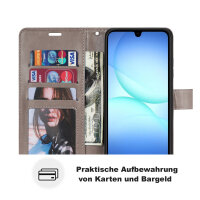 Handy Tasche für Samsung Galaxy A17 / A26 Hülle Handyhülle Klapphülle Wallet Case in Grau