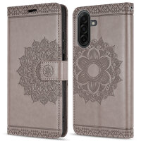 Handy Tasche für Samsung Galaxy A17 / A26 Hülle Handyhülle Klapphülle Wallet Case in Grau