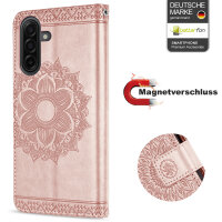 Handy Tasche für Samsung Galaxy A17 / A26 Hülle Handyhülle Klapphülle Wallet Case in Rosegold