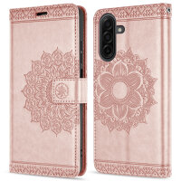 Handy Tasche für Samsung Galaxy A17 / A26 Hülle Handyhülle Klapphülle Wallet Case in Rosegold